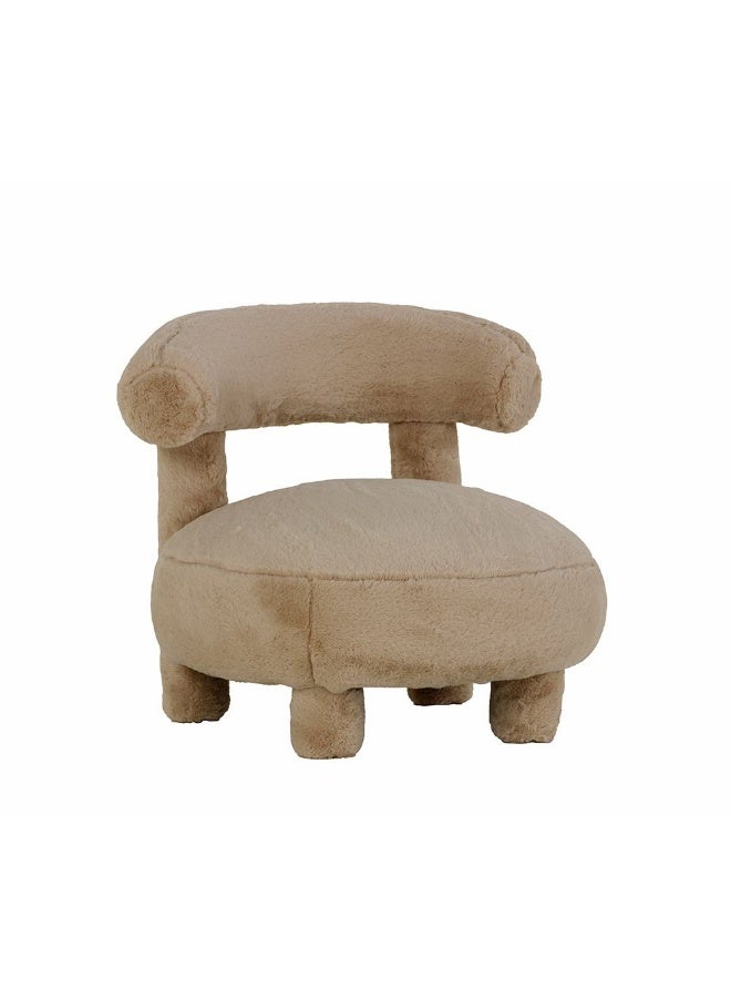 DANUBE HOME كرسي الأطفال تيني توتس - مقعد مبطن ناعم وقوي للأطفال الصغار، مثالي لغرفة النوم أو غرفة اللعب أو ركن الدراسة - بيج فاتح - Image 3