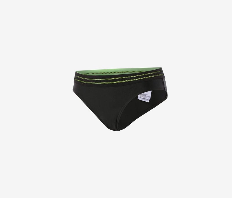 speedo Women Reflect Wave Aqua Brief, Black and Green 