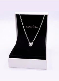 PANDORA Pandora heart Cubic Zirconia silvery necklace  - Image 4