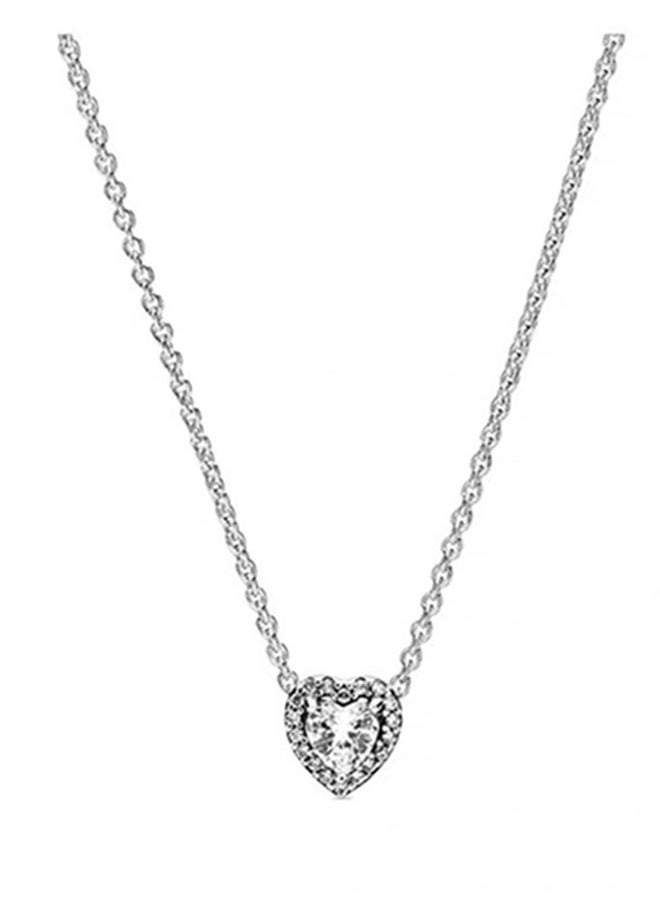 Pandora de Balthazar heart Cubic Zirconia silvery necklace  - Image 2