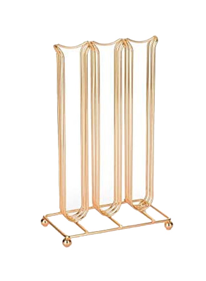 حامل تخزين كبسولات القهوة ذهبي 6.5x3.7x10.4بوصة - Image 1