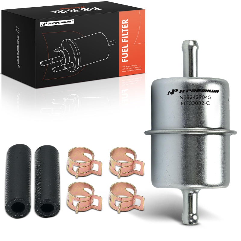 A-Premium APremium Fuel Filter Compatible with Honda Accord 19761978 Chevrolet Malibu 19651967 Jeep Cherokee 19741975 Chrysler Town Country Ford Mazda Buick Subaru Fiat