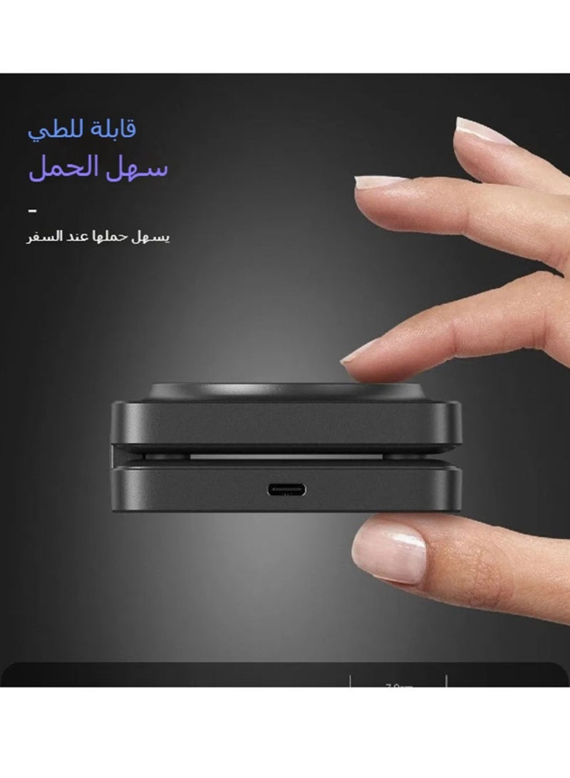 Portable 3-in-1 wireless charger, fast charging bracket, suitable for Apple mobile phone watch earphones folding wireless charging - Image 3