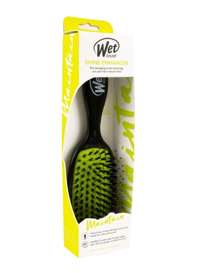 Wet Brush Wet Brush Shine Enhancer Hair Brush, Purple - Exclusive Ultra-soft IntelliFlex Bristles - Natural Boar Bristles Leave Hair Shiny And Smooth For All Hair Types - For Women, Men, Wet And Dry - Image 3