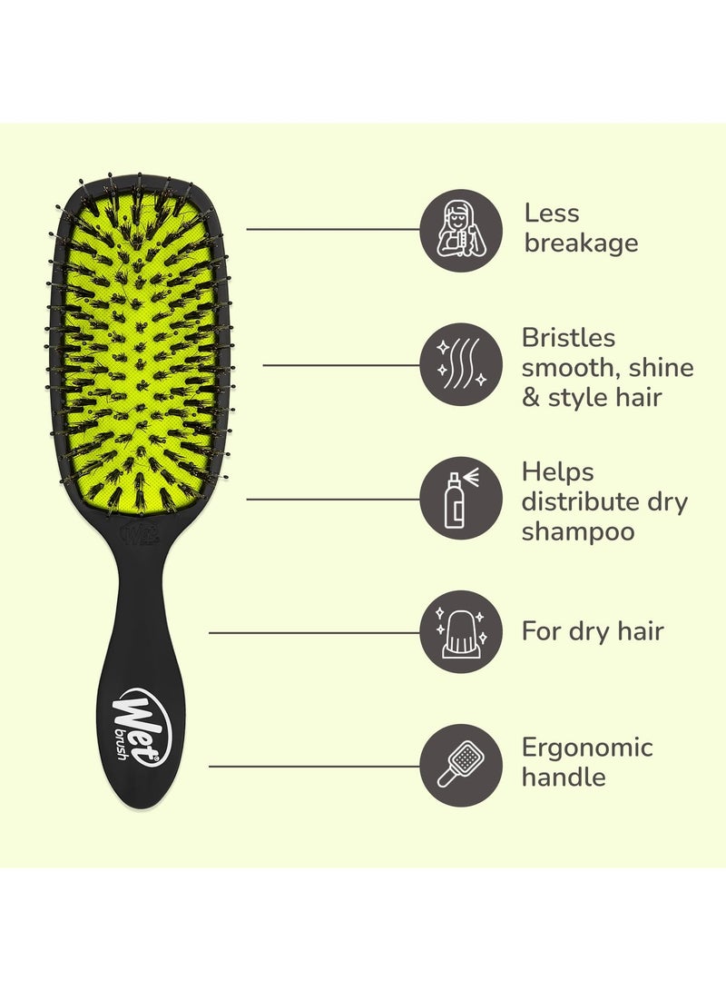 Wet Brush Wet Brush Shine Enhancer Hair Brush, Purple - Exclusive Ultra-soft IntelliFlex Bristles - Natural Boar Bristles Leave Hair Shiny And Smooth For All Hair Types - For Women, Men, Wet And Dry - Image 4
