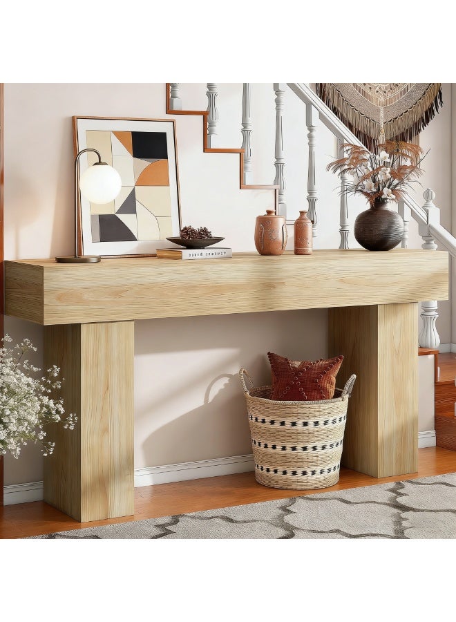 تشولوفز طاولة كونسول خشبية صناعية بطول 160 سم، مناسبة للمدخل والردهة وغرفة المعيشة، ويمكن وضعها خلف الأريكة. - Image 3