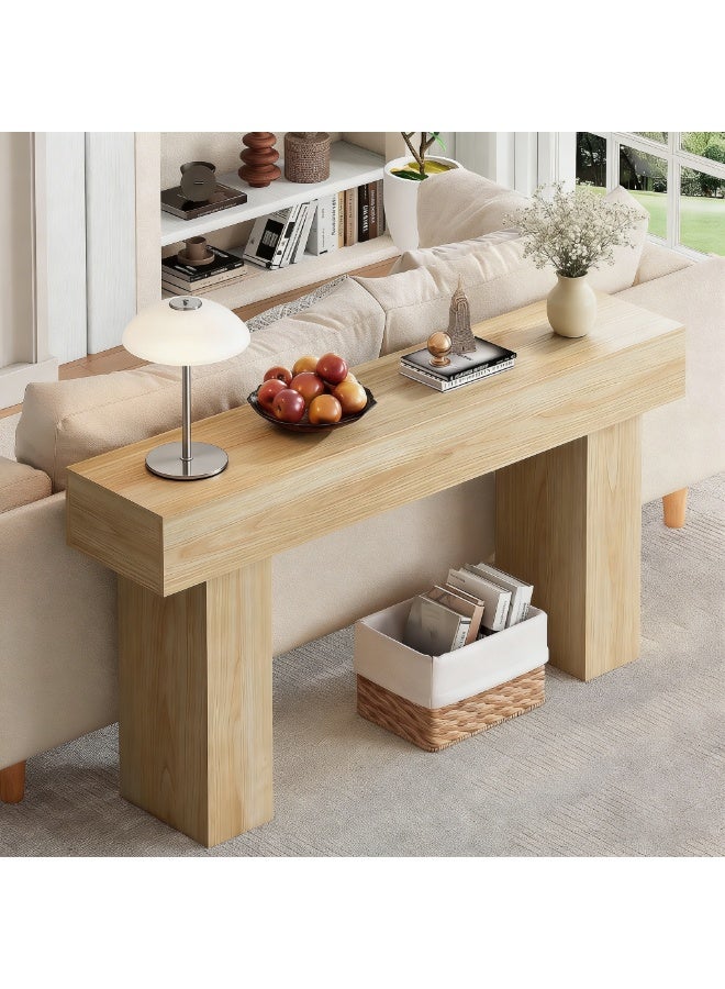 تشولوفز طاولة كونسول خشبية صناعية بطول 160 سم، مناسبة للمدخل والردهة وغرفة المعيشة، ويمكن وضعها خلف الأريكة. - Image 4