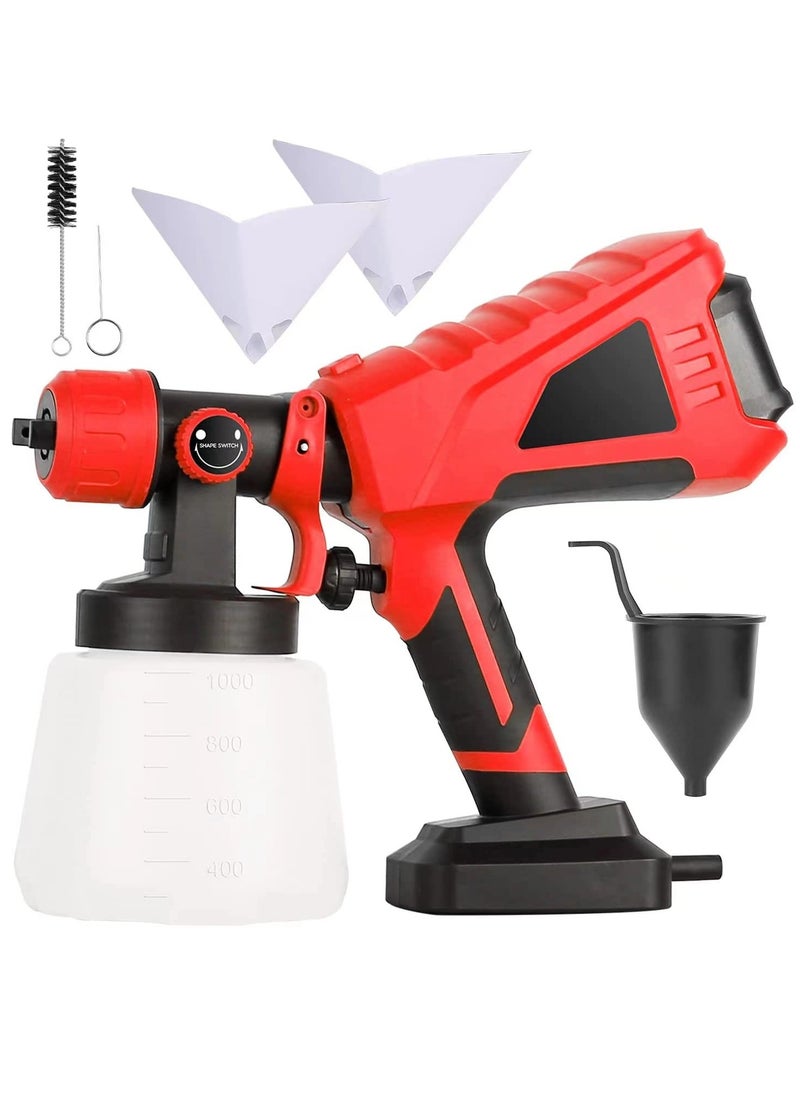 PROTON Paint Sprayer, 600W Paint Sprayers for Home Interior and Exterior, Power Paint & Hvlp Sprayers Fences Brick Walls W/ 3 Spray Patterns 1000ml Detachable Cup for Furniture, House, Car, Bicycle, Chair  - Image 1