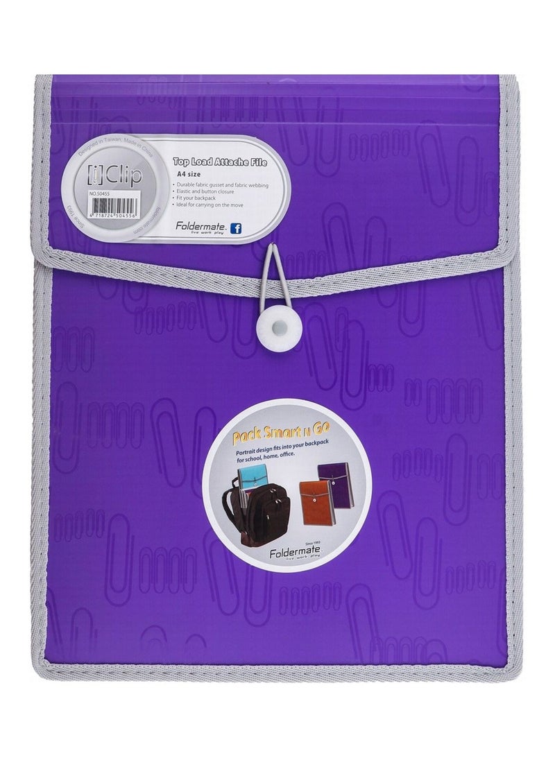 Foldermate - 3-Piece A4 Size Top Load Expanding File Assorted Colours - Image 1
