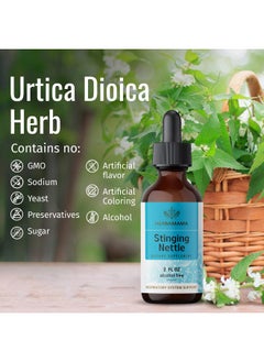 HERBAMAMA Stinging Nettle Root Tincture Organic Stinging Nettle Root Liquid Extract Urtica Dioica Herbal Drops Supplement 2 Fl Oz  - Image 5