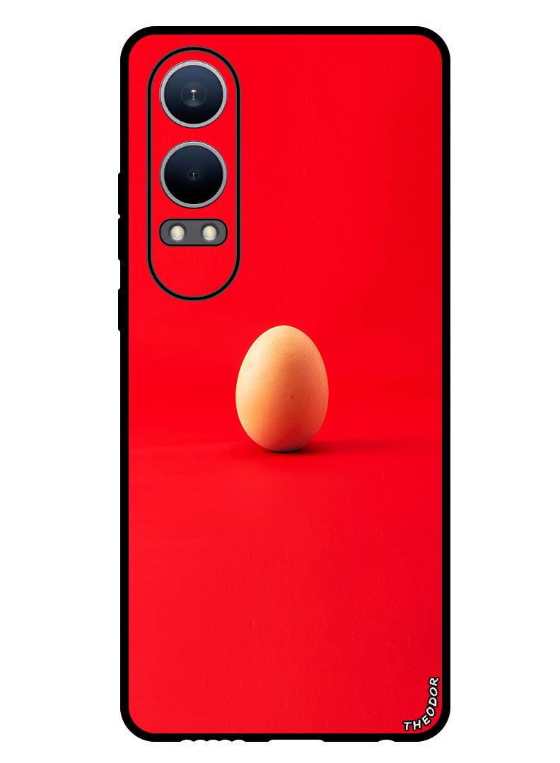 Theodor Protective Case Anti Scratch Shock Proof Bumper Cover For OnePlus Nord CE4 Lite egg_chicken_egg_red - Image 1