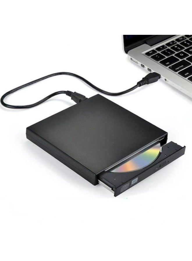 Manufacturers Supply Universal USB External Drive DVD Burner External Drive Box CD/DVD Desktop Notebook-Color:Black 12.7 Kit No Optical Drive  - Image 2