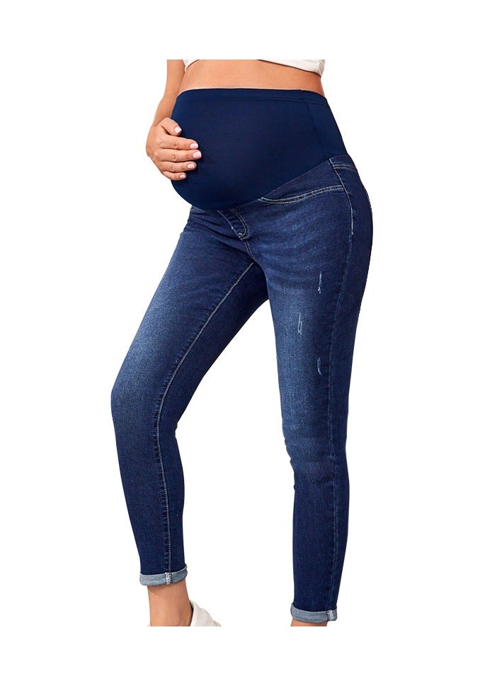 RedMapleTEK Maternity Jeans, High Waist and Belly Support - Image 1
