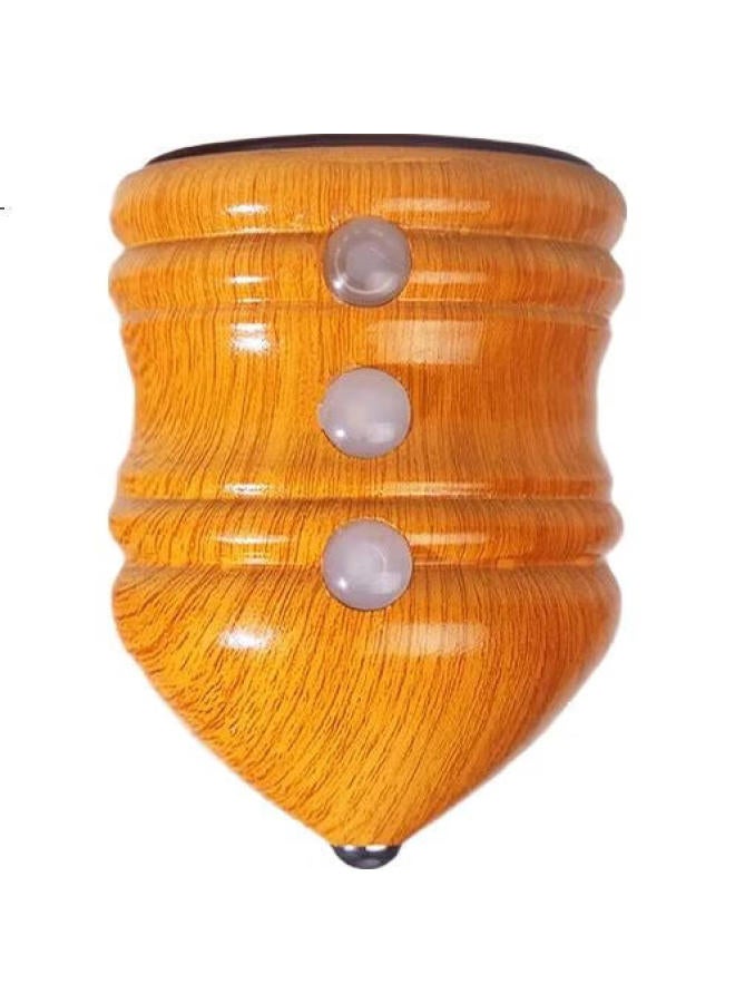 Murcia Spinning Top With Whip Cord, Solid Wood Old-Style Spinning Top, Children'S Toy, Luminous Wooden Ice Top, Adult Traditional Whipping Ice Top - Image 2