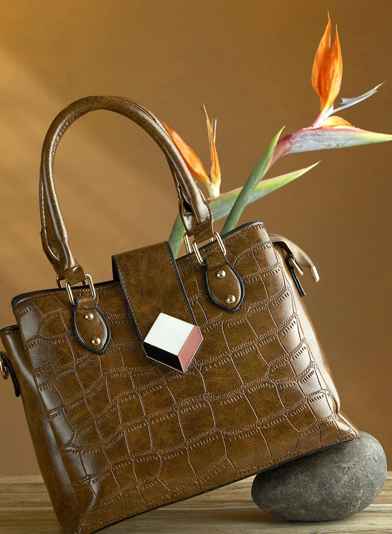 Haute Sauce Nadia Brown Handbag