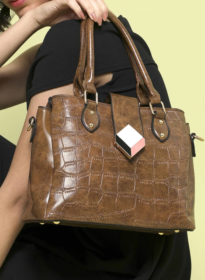 Haute Sauce Nadia Brown Handbag