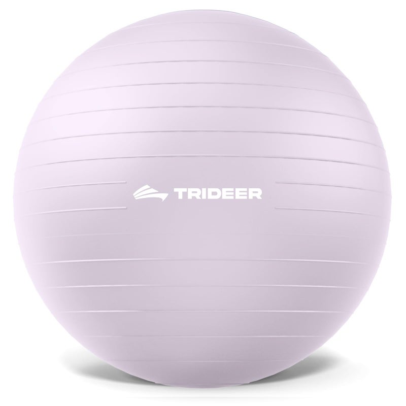 Trideer Exercise Ball Yoga BallOffice Seating Balance Ball Chair Stability Ball for Pilates Physical TherapyCore Training Balance Improvement Stretching Light Purple L2326ines5865cm - Image 2