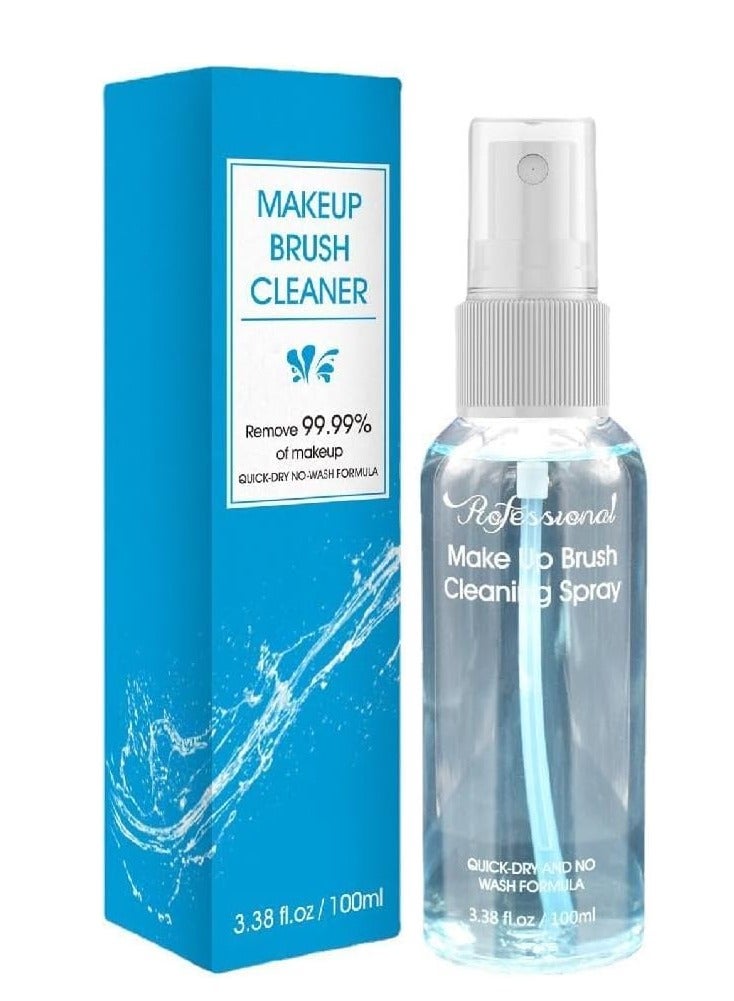 Makeup Brushes Cleaner,  Brush Spray Refill, No-washing Quick Drying Deep Cleaning Spray Ideal for  Brushes, Sponges,  Tool Cleaner for Women Girls, Solution For Beauty Tools 100ml - Image 1