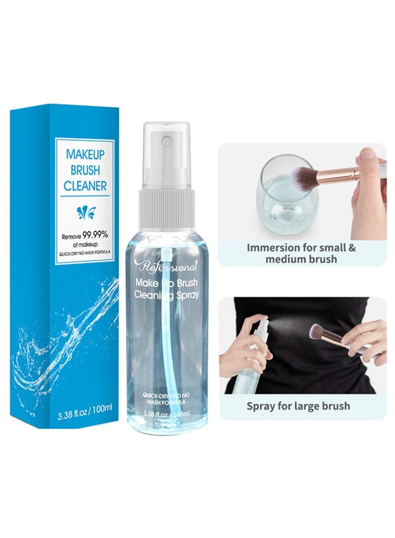 Makeup Brushes Cleaner,  Brush Spray Refill, No-washing Quick Drying Deep Cleaning Spray Ideal for  Brushes, Sponges,  Tool Cleaner for Women Girls, Solution For Beauty Tools 100ml - Image 3
