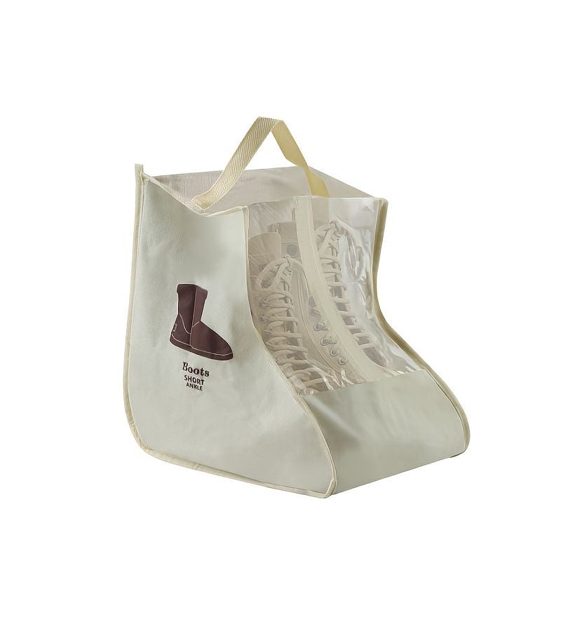 Multi-Size Travel Shoe Bag Brown Edge Non-Woven Fabric Large Capacity Portable Handheld Boot Storage Bags - Image 2