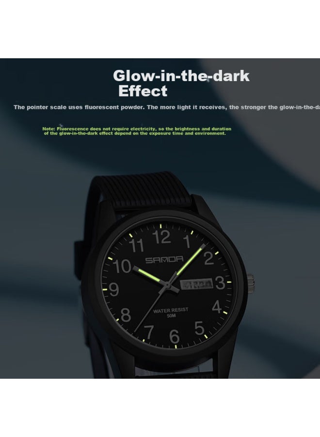 Sanda Watch For Men And Women, Students, Fashion Simple Design, Suitable For Middle And High School Students, Civil Servant Exam, Waterproof Children's Quartz Watch - Image 5