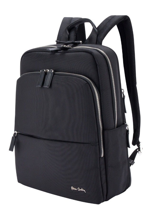 pierre cardin حقيبة ظهر احترافية للسفر للكمبيوتر المحمول، حقيبة عمل قابلة للتمدد، حقيبة ظهر جامعية مقاومة للماء - Image 2