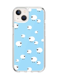Classic Clear Case for Apple iPhone 15 Hybrid Soft Case Flexible Edges Anti Drop TPU PC Gel Thin Transparent Cover [ Designed for Apple iPhone 15 ] - Counting Sheep Full Print
