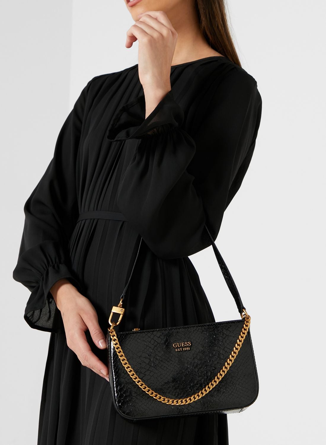 Guess Women's Katey Mini Satchel, Black : Buy Online at Best Price in KSA -  Souq is now : Fashion