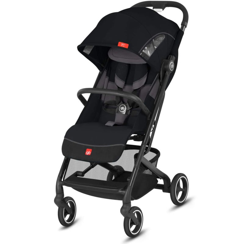 Gb Gold, Lightweight Compact Stroller, Qbit+ All City, Velvet Black - Image 1