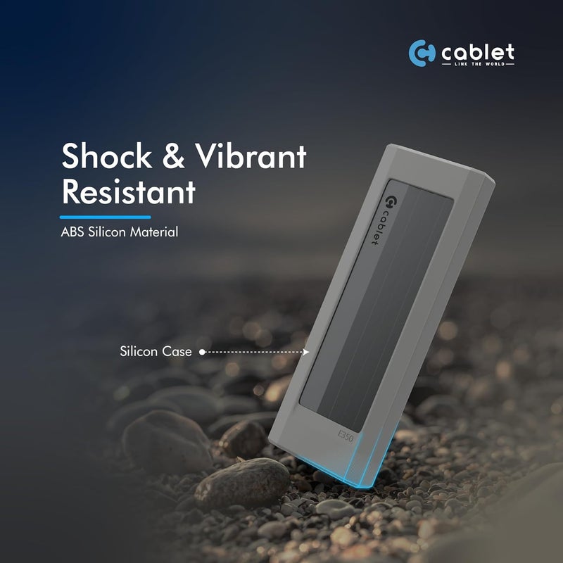 Cablet M.2 NVMe/NGFF SSD Enclosure USB 3.1 Gen2 10Gbps for 2242/2260/2280 M-Key/M+B Key PCIe SSD, Supports Dual Protocol NVMe and NGFF SSD, UASP Max 2TB, Aluminium Case - Image 3