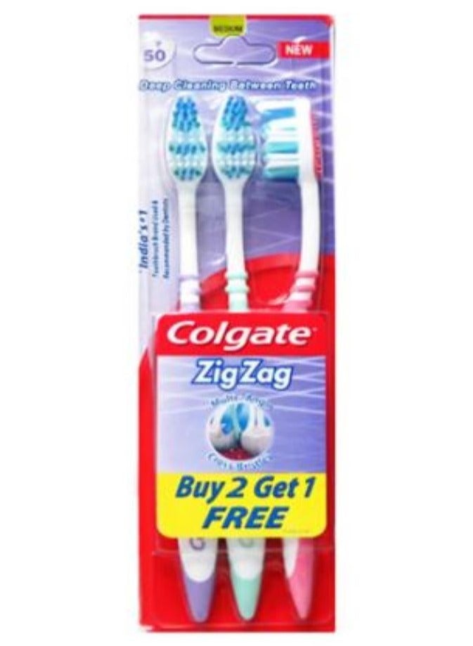 كولجيت فرشاة أسنان زيج زاج الناعمة 3 في 1