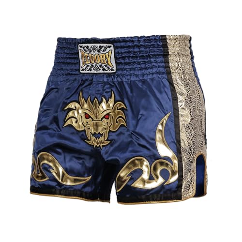FLUORY Muay Thai Shorts Boxer Shorts Boxing Trunks Kick Martial Arts Training Gym Clothing for Men Women Professional Boxing - Image 3