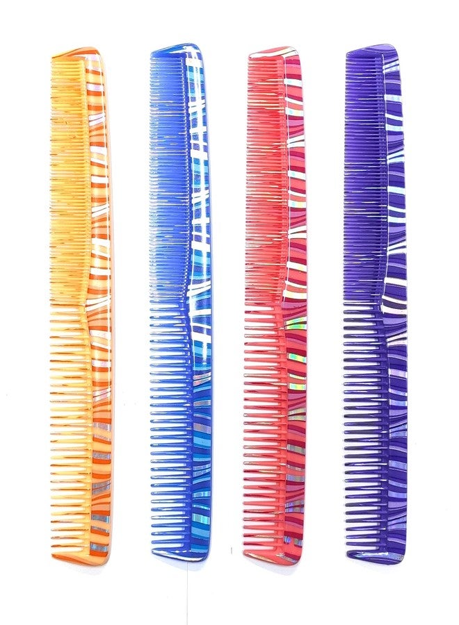 مابل مجموعة أمشاط تصفيف الشعر المطبوعة من مابل، متعددة الألوان، لفك تشابك الشعر، للرجال والنساء، عبوة من 4 قطع - Image 1
