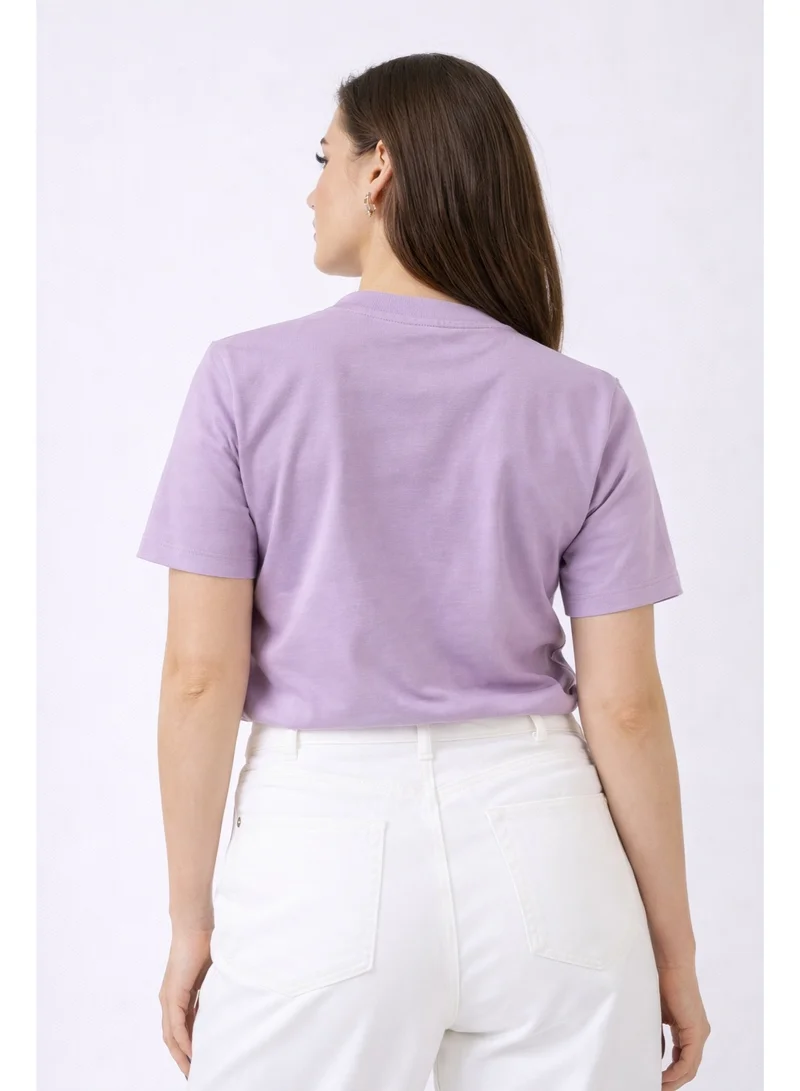 لعب البولو Ladies Graphic T-shirt -LILAC