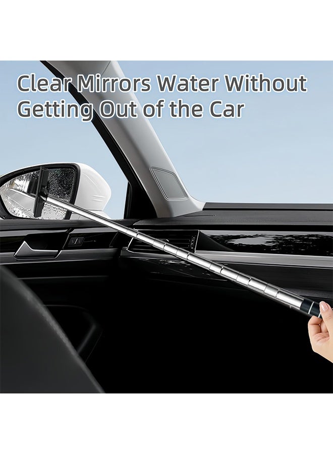 1 Pack 1 Pc Retractable Car Side Mirror Squeegee, Portable Car Mirror Cleaner Wiper, Automotive Cleaning Tool for All Vehicles, Rainy & Foggy Weather - Image 4