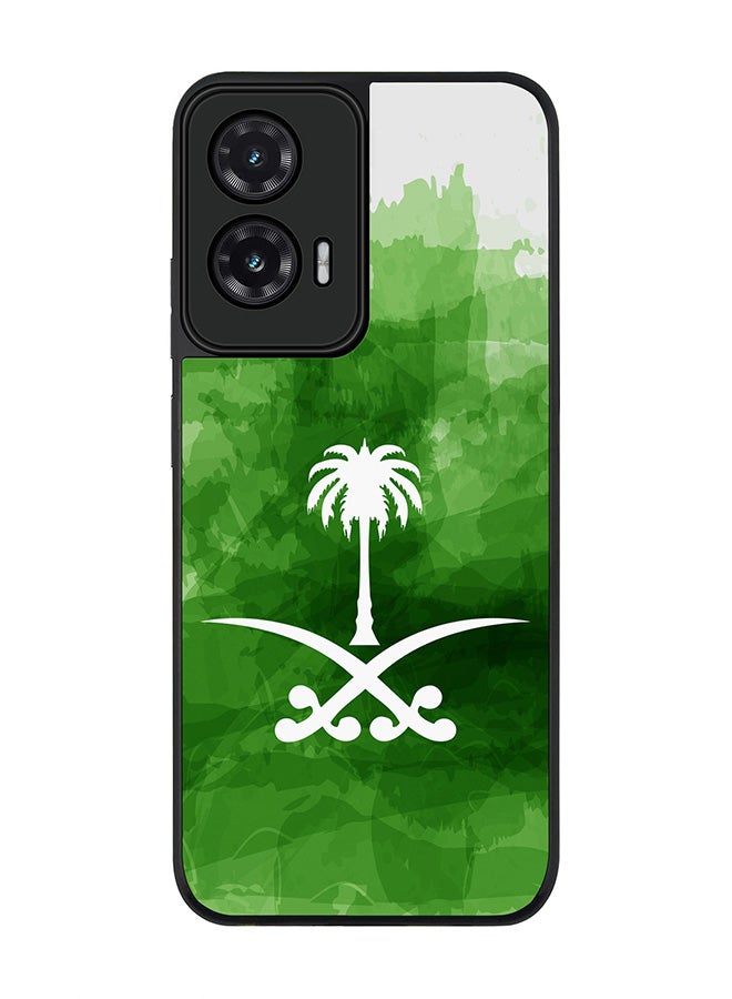 Stylizedd For Motorola Moto G35 Case,Slim fit Camera Protection, Shockproof Thin Phone cover  - Saudi Emblem