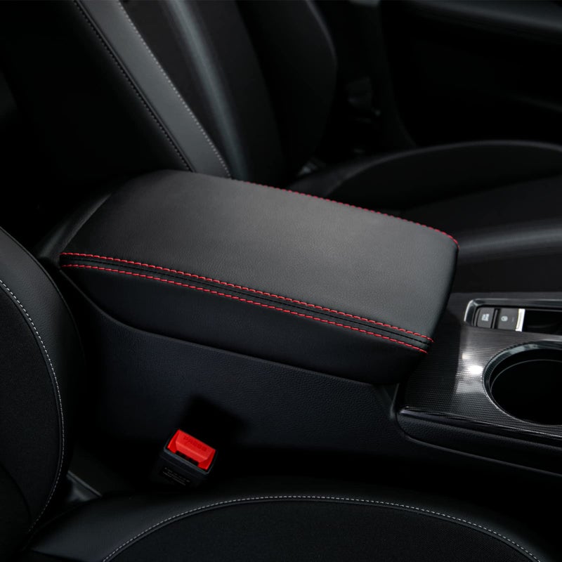 CKE Compatible with Honda Civic 2026 2025 2024 2023 2022 with CVT Car Center Console Armrest Cover Armrest Storage Box Lids Seat Cover Protector -Black (Red line) - Image 4