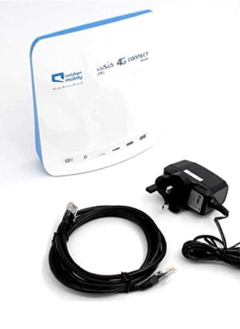 Mobily - Mobily 4G Connect Router White/Blue - Image 1