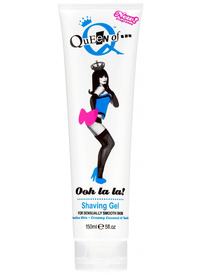 Queen of Ooh la la! Sensitive Moisturising Coconut and Vanilla Shaving Gel For Women 150ml