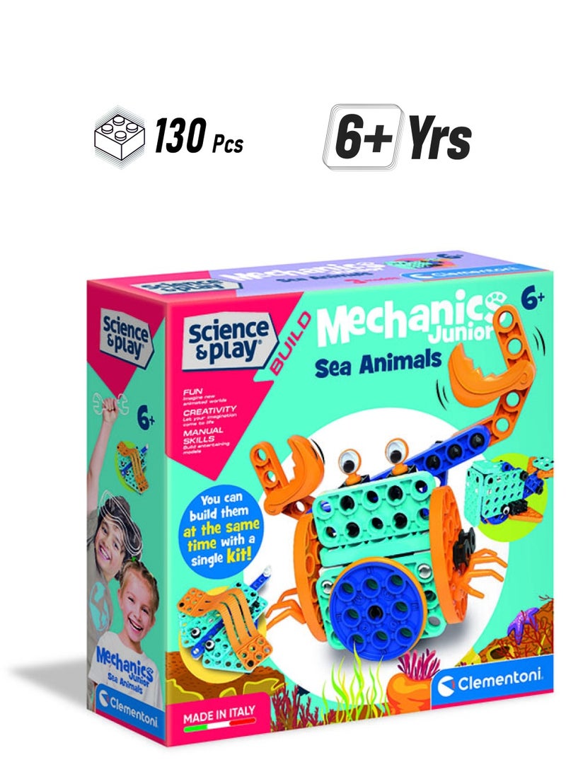 كلمينتوني لعبة كليمنتوني للعلوم واللعب - ميكانيكا الحيوانات البحرية الصغيرة لعمر 6 سنوات فما فوق - Image 1