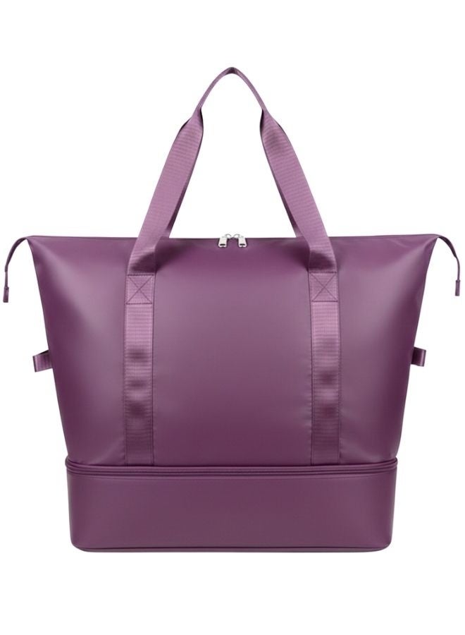 هونغ فو حقيبة رياضية قابلة للتوسيع مقاومة للماء للسفر والجيم والتمارين اليومية – شنطة متعددة الاستخدامات مع جيوب تنظيم داخلية واسعة وخفيفة الوزن لتخزين الملابس والمعدات الرياضية والأغراض الشخصية - Image 3