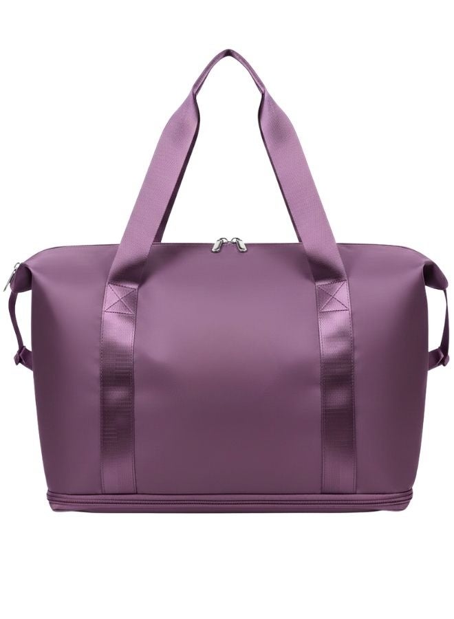 هونغ فو حقيبة رياضية قابلة للتوسيع مقاومة للماء للسفر والجيم والتمارين اليومية – شنطة متعددة الاستخدامات مع جيوب تنظيم داخلية واسعة وخفيفة الوزن لتخزين الملابس والمعدات الرياضية والأغراض الشخصية - Image 2