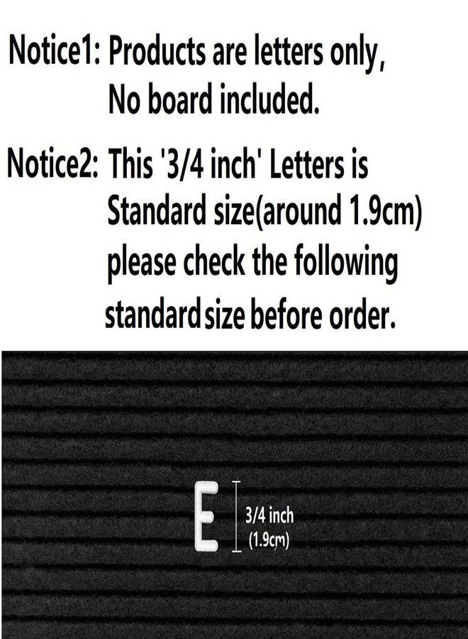 G GAMIT Pre-Cut 3/4 Inch White Letters for Felt Letter Board,340pcs plastic letters including Characters,Numbers,Symbols&Emoji for Message Board - (No Board Included) - Image 2