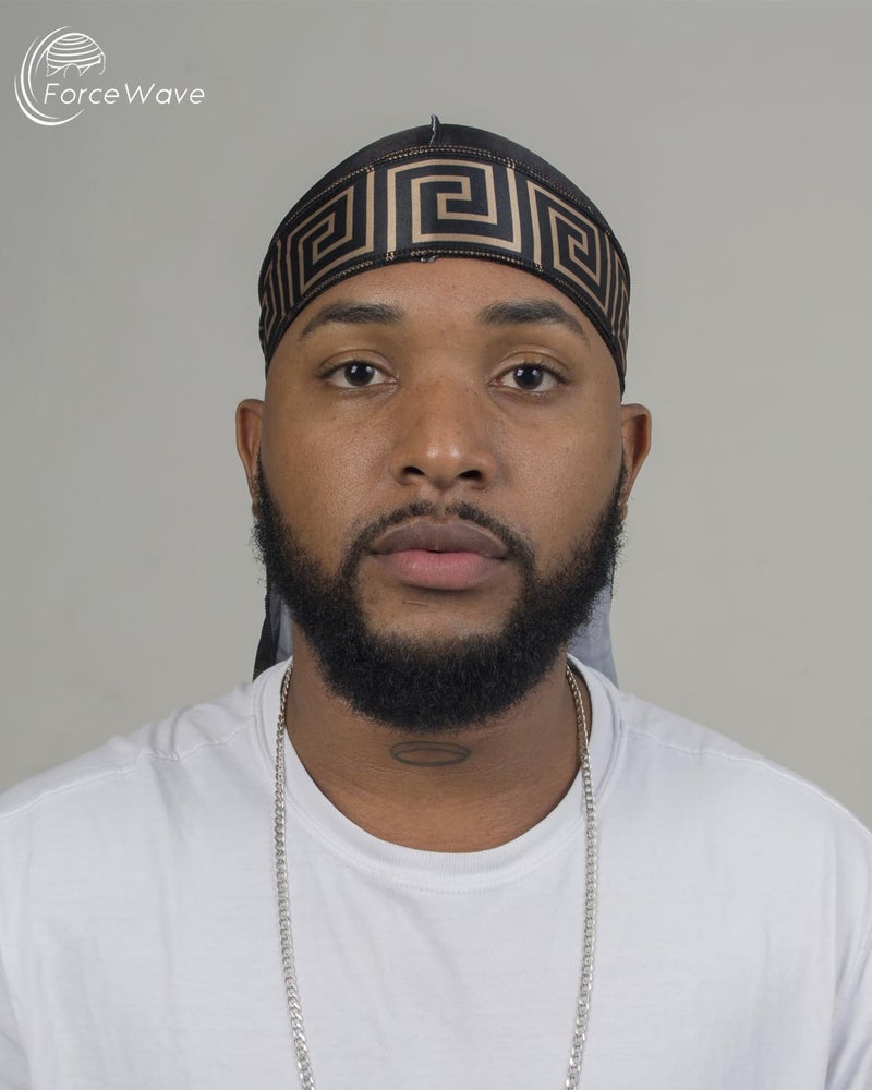 ForceWave Durag for Men Designer for Waves Silky Durag Du rag with Designed Pattern - Image 3