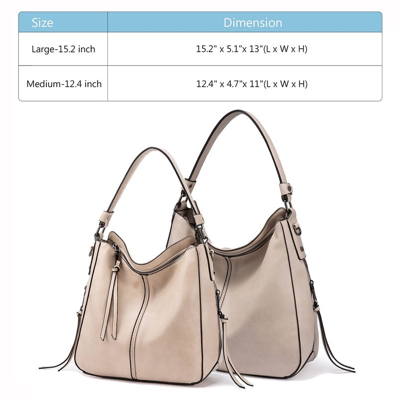 Realer Hobo Bags for Women Ladies Handbags Women Purses Shoulder Bag Tote Bag Large Crossbody Bag Faux Leather - Image 4