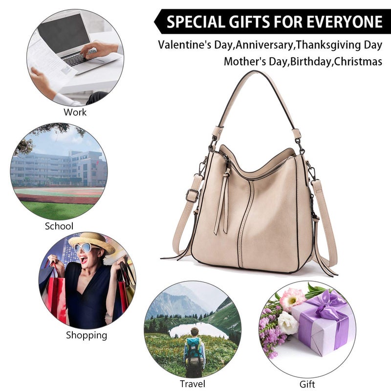 Realer Hobo Bags for Women Ladies Handbags Women Purses Shoulder Bag Tote Bag Large Crossbody Bag Faux Leather - Image 5