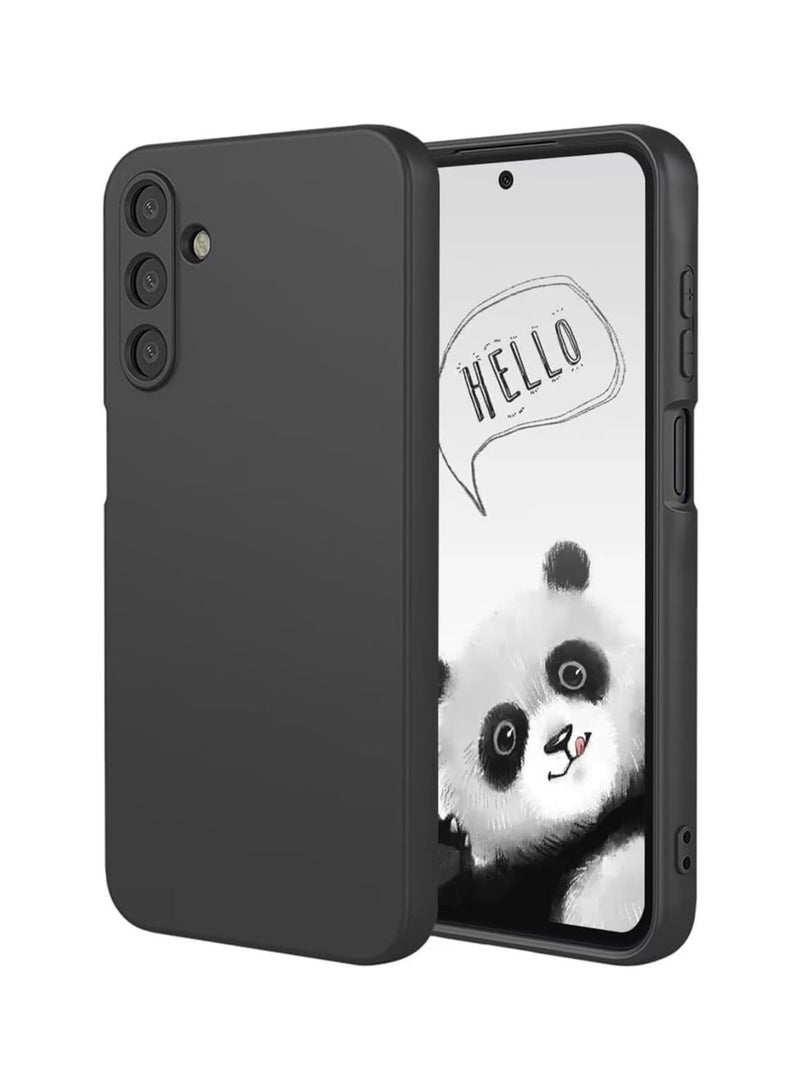 Samsung Galaxy S25 Case Scratch Resistant Soft TPU Back Cover Shockproof Silicone Gel Rubber Bumper Anti-Fingerprints Full-Body Protective Case Cover for Samsung Galaxy S25 5G Black