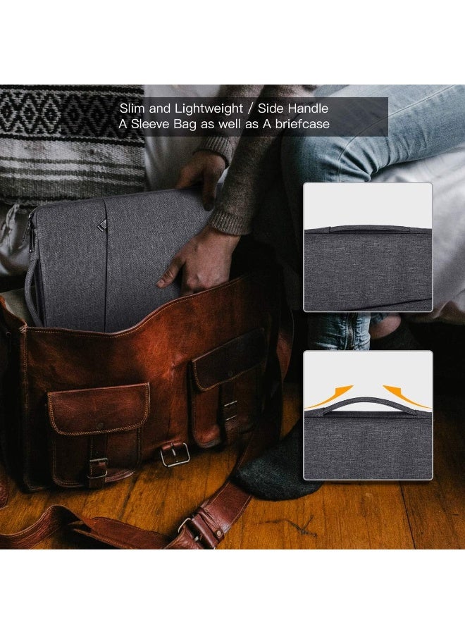 نادراب حقيبة كمبيوتر محمول مقاومة للماء مقاس 14.1-15.4 بوصة، حقيبة كمبيوتر محمول كبيرة الحجم، حقيبة سفر، حقيبة واقية للكمبيوتر اللوحي، حقيبة كمبيوتر محمول (مناسبة لجهاز ماك الجديد مقاس 16 بوصة) - Image 5