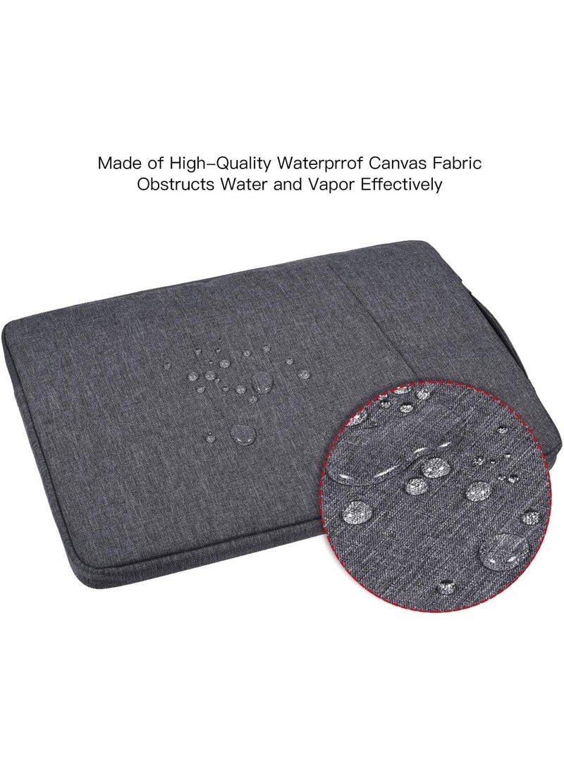 نادراب حقيبة كمبيوتر محمول مقاومة للماء مقاس 14.1-15.4 بوصة، حقيبة كمبيوتر محمول كبيرة الحجم، حقيبة سفر، حقيبة واقية للكمبيوتر اللوحي، حقيبة كمبيوتر محمول (مناسبة لجهاز ماك الجديد مقاس 16 بوصة) - Image 4