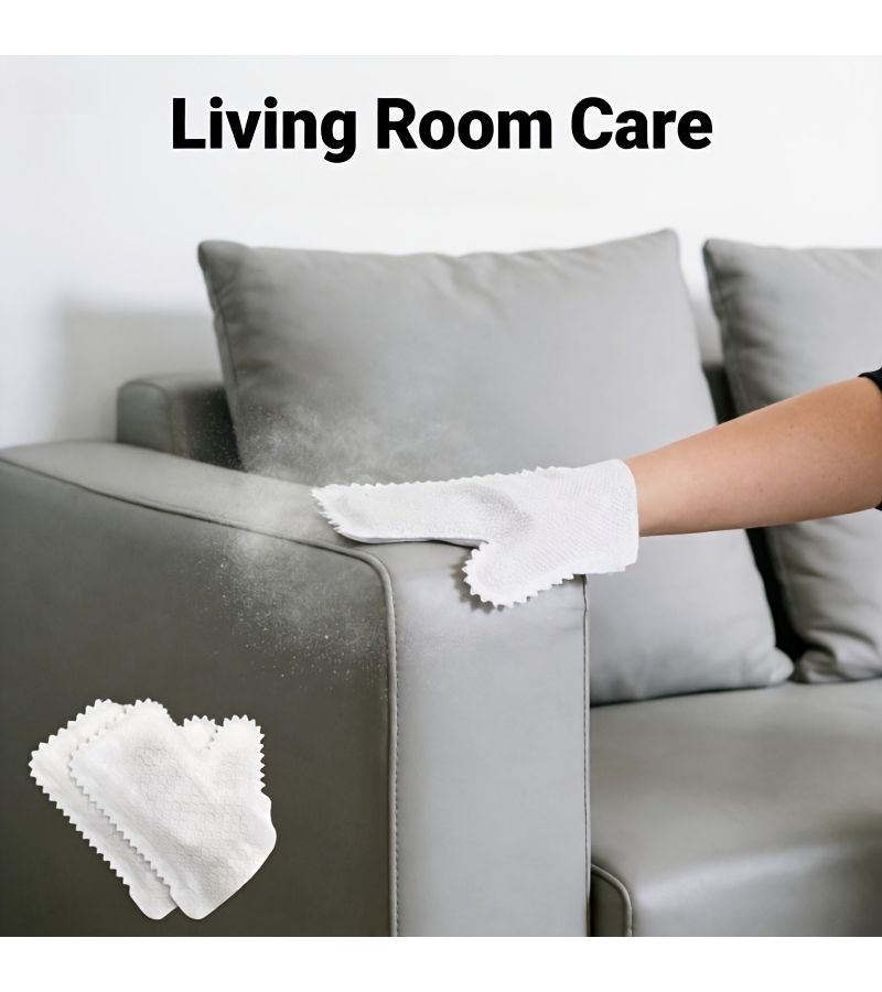 39 Pieces Anti Static Dust Removal Gloves With Non Woven Cleaning Cloths For Keyboard Electronics Floors Multifunctional Handheld Sweeper For Wet Dry Cleaning PP Material - Image 3